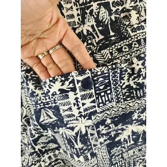 Slate & Stone Tropical Beach Print Bermuda Mens Shorts - 1037A/1 - Picture 4 of 9